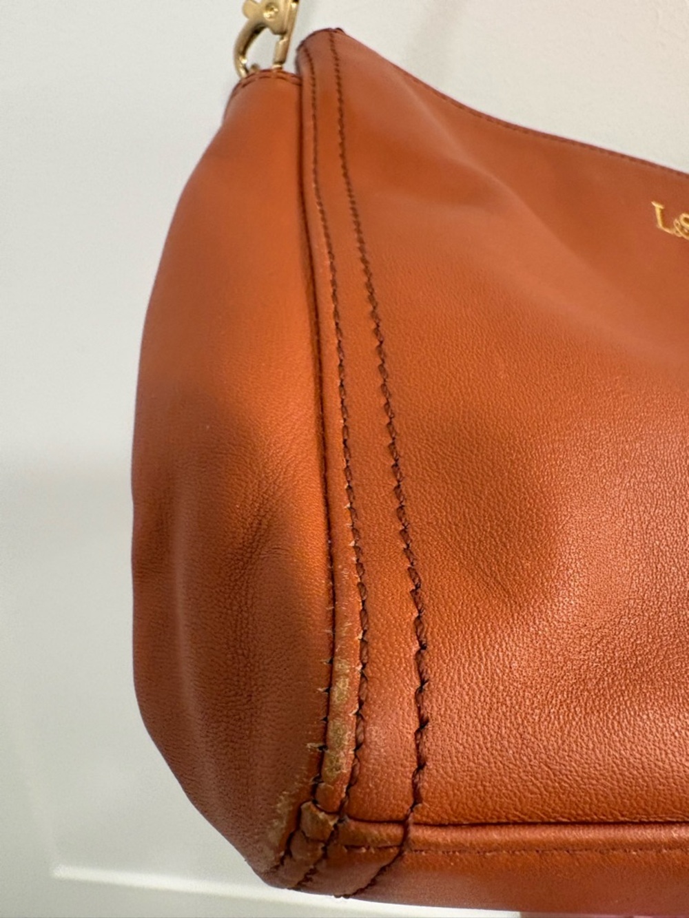 Lo & Sons Pearl Crossbody in Sienne Brown Napa Leather - Picture 4 of 16